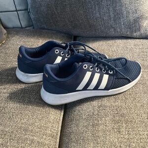 Adidas Dark Blue and White Sneakers